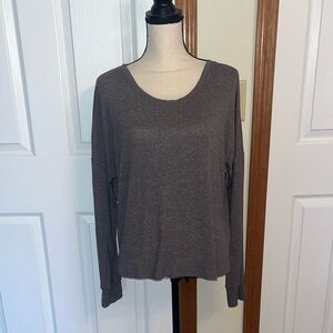Lounge Life Grey Long Sleeve Top